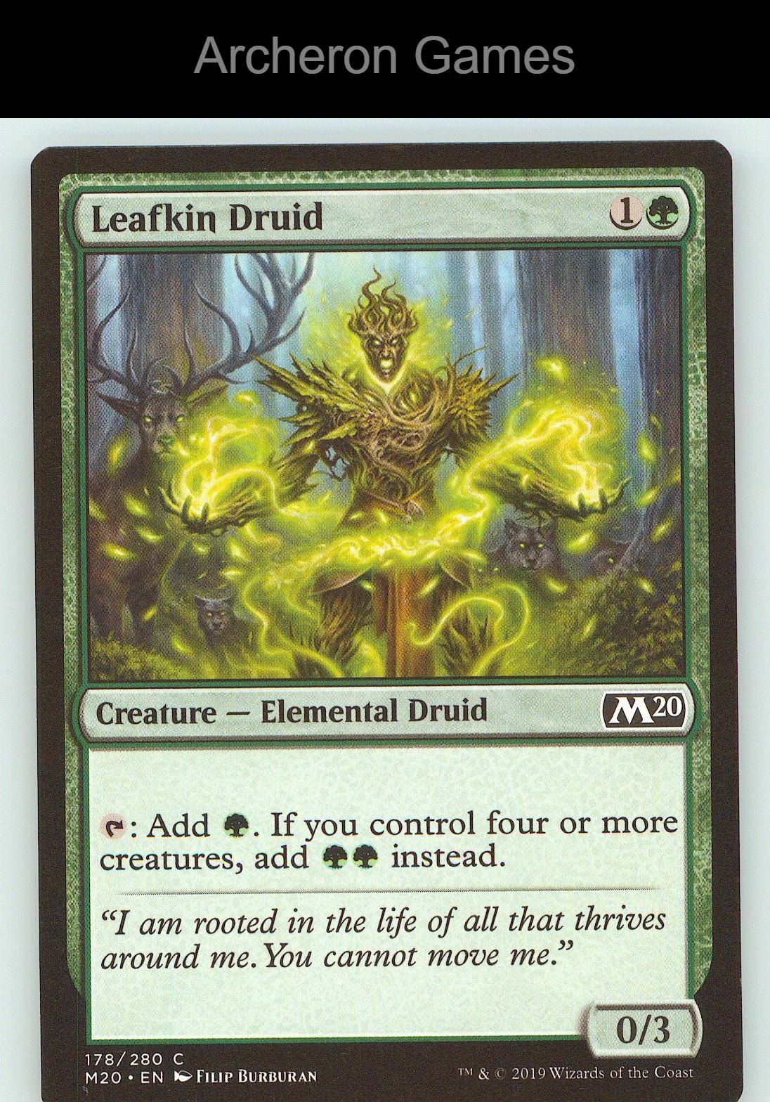 Leafkin Druid M20 178 C MTG Card NM/EX+
