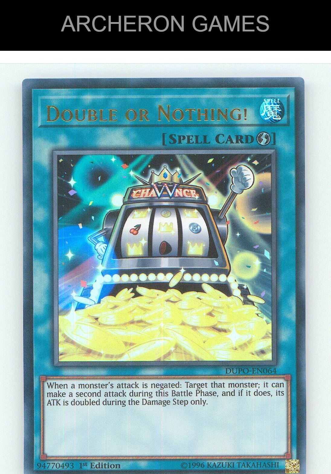 Double or Nothing! Ultra Rare YUGIOH Card Unlimited