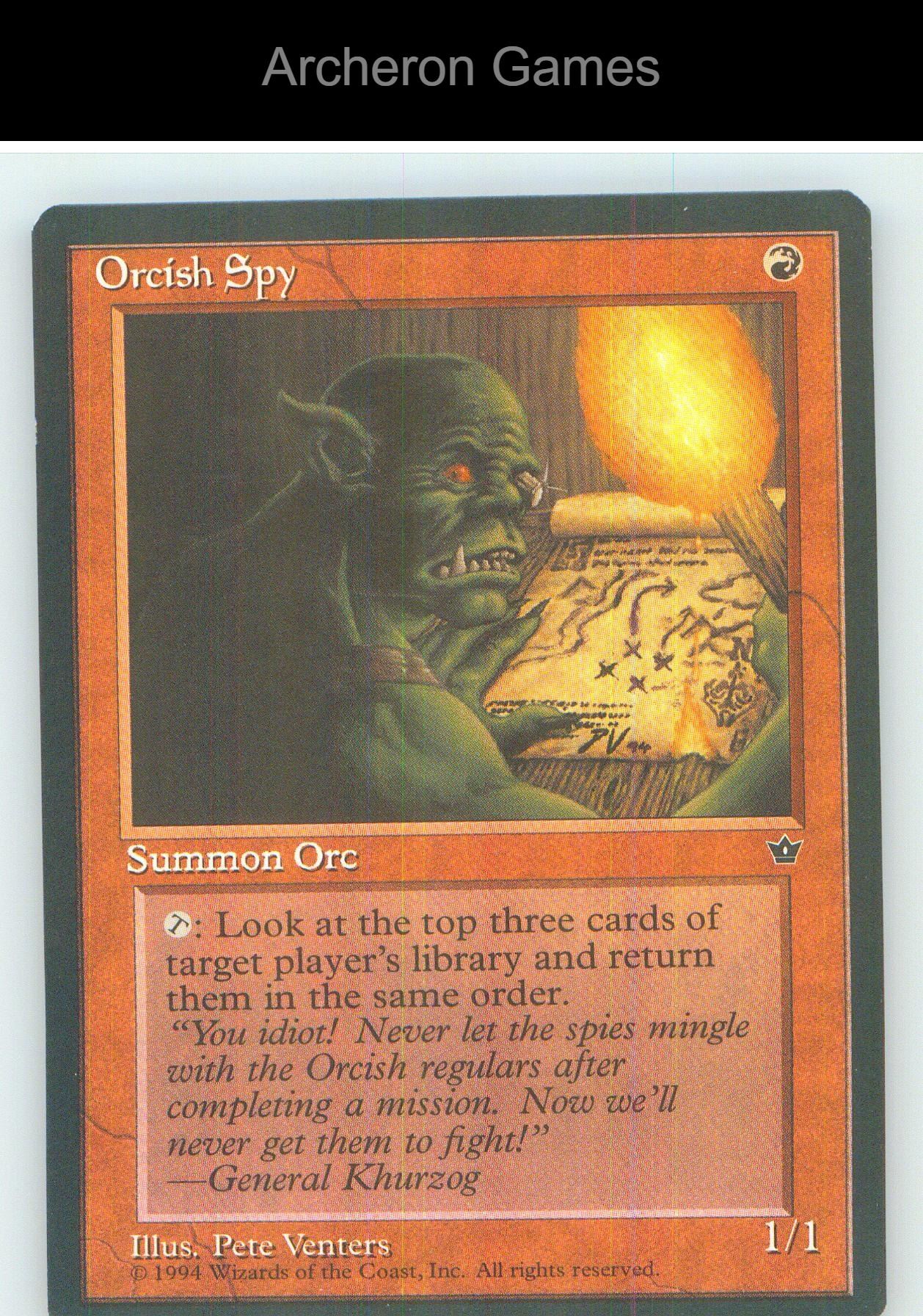Orcish Spy (Venters) FEM C MTG Card NM/EX+