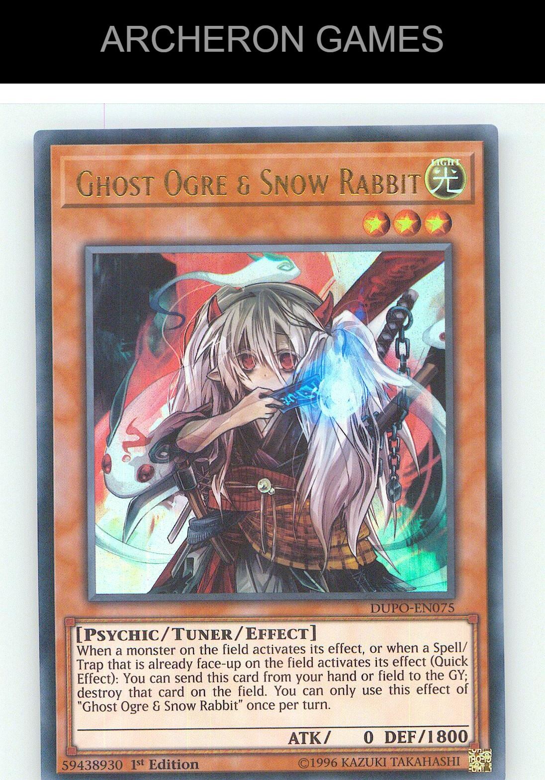 Ghost Ogre & Snow Rabbit Ultra Rare YUGIOH Card Unlimited