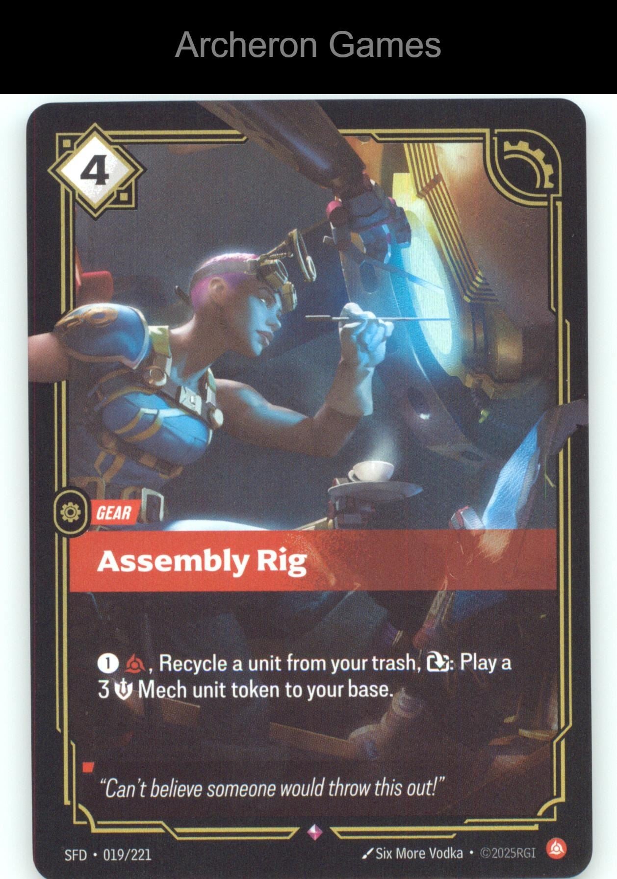 Assembly Rig SFD 019/221 R  Card Spiritforged