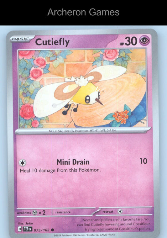 Pokemon Card Cutiefly TEF 075/162 C Temporal Forces