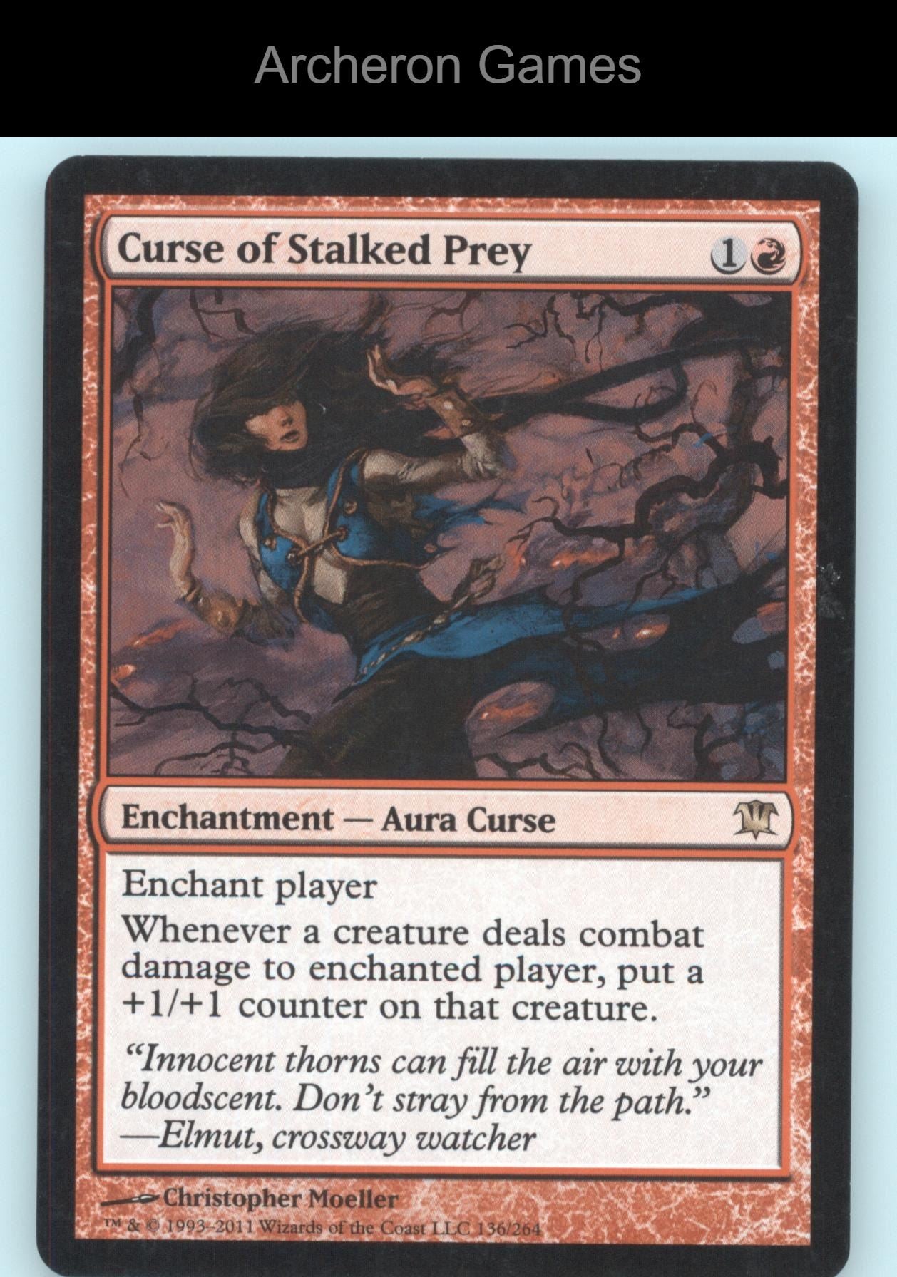 Curse of Stalked Prey 136 R MTG Card Innistrad