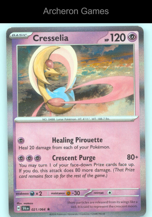 Pokemon Card Cresselia SFA 021/064 R Shrouded Fable Holo