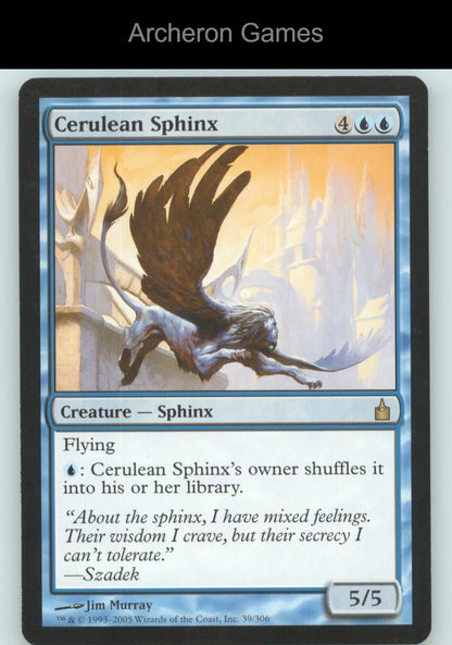 Cerulean Sphinx 39 R MTG Card Ravnica: City of Guilds