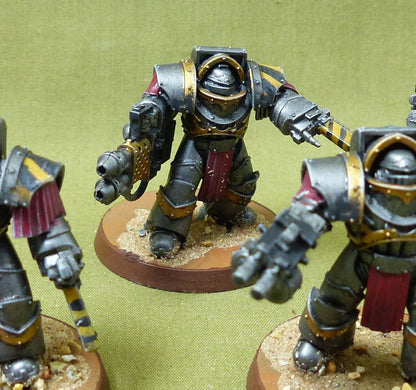 Cataphractii Terminators set of 5 painted - Iron Hands - Warhammer Horus Heresy #9H8