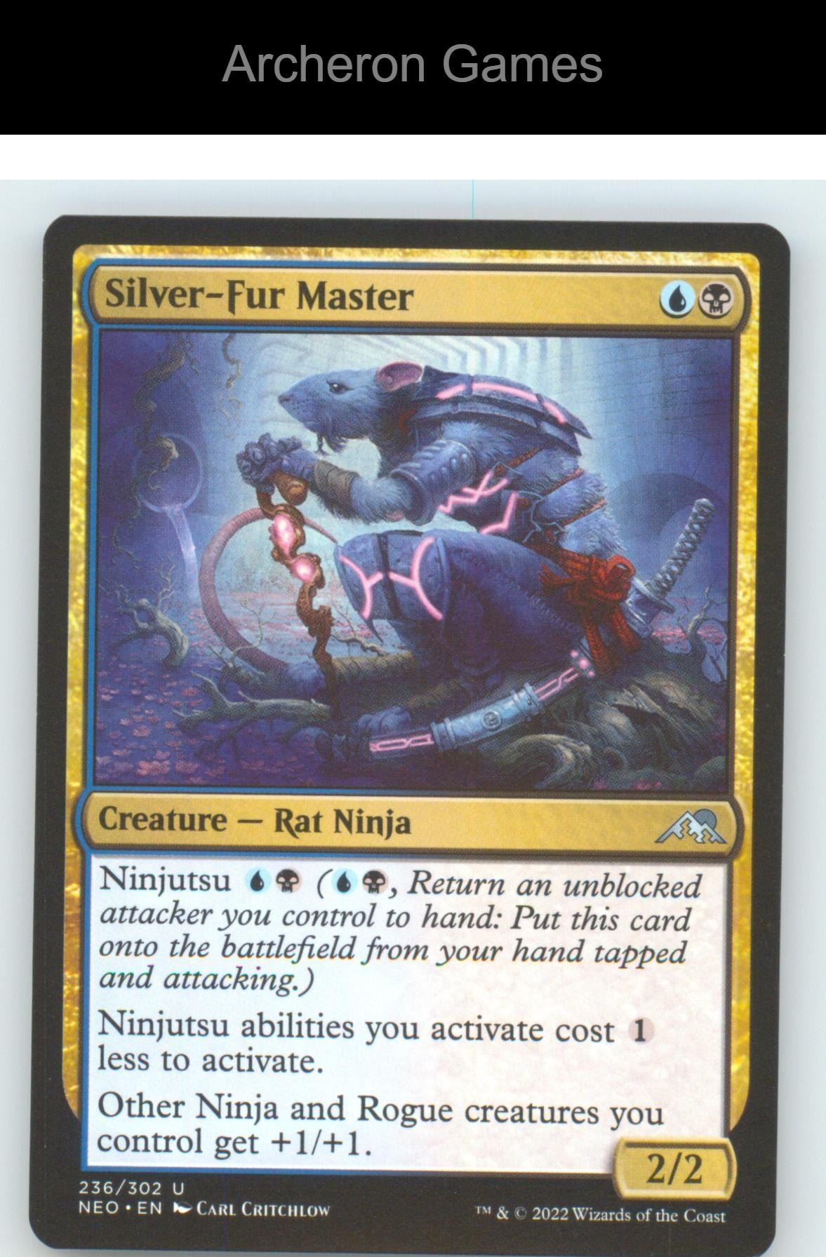 Silver-Fur Master NEO 236 UC MTG Card NM/EX+