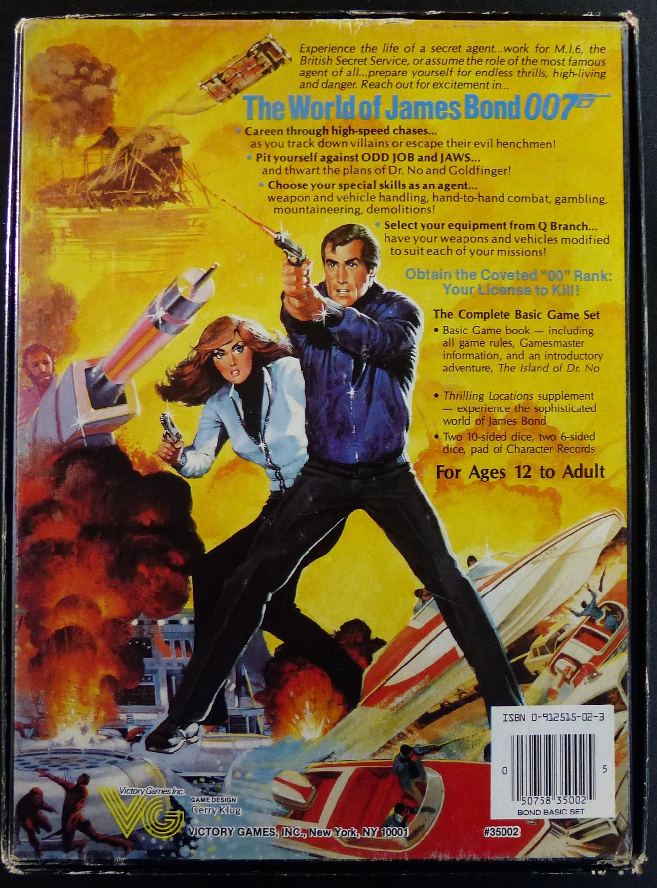 James Bond 007 Roleplaying Game: Complete Basic Set OOP - Victory Games #226