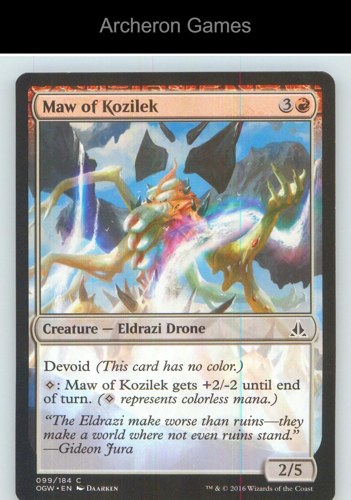 Maw of Kozilek OGW 99 C MTG Card NM/EX+
