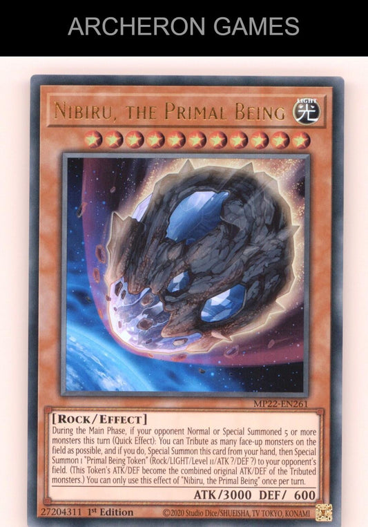Nibiru, the Primal Being Ultra Rare YUGIOH Card