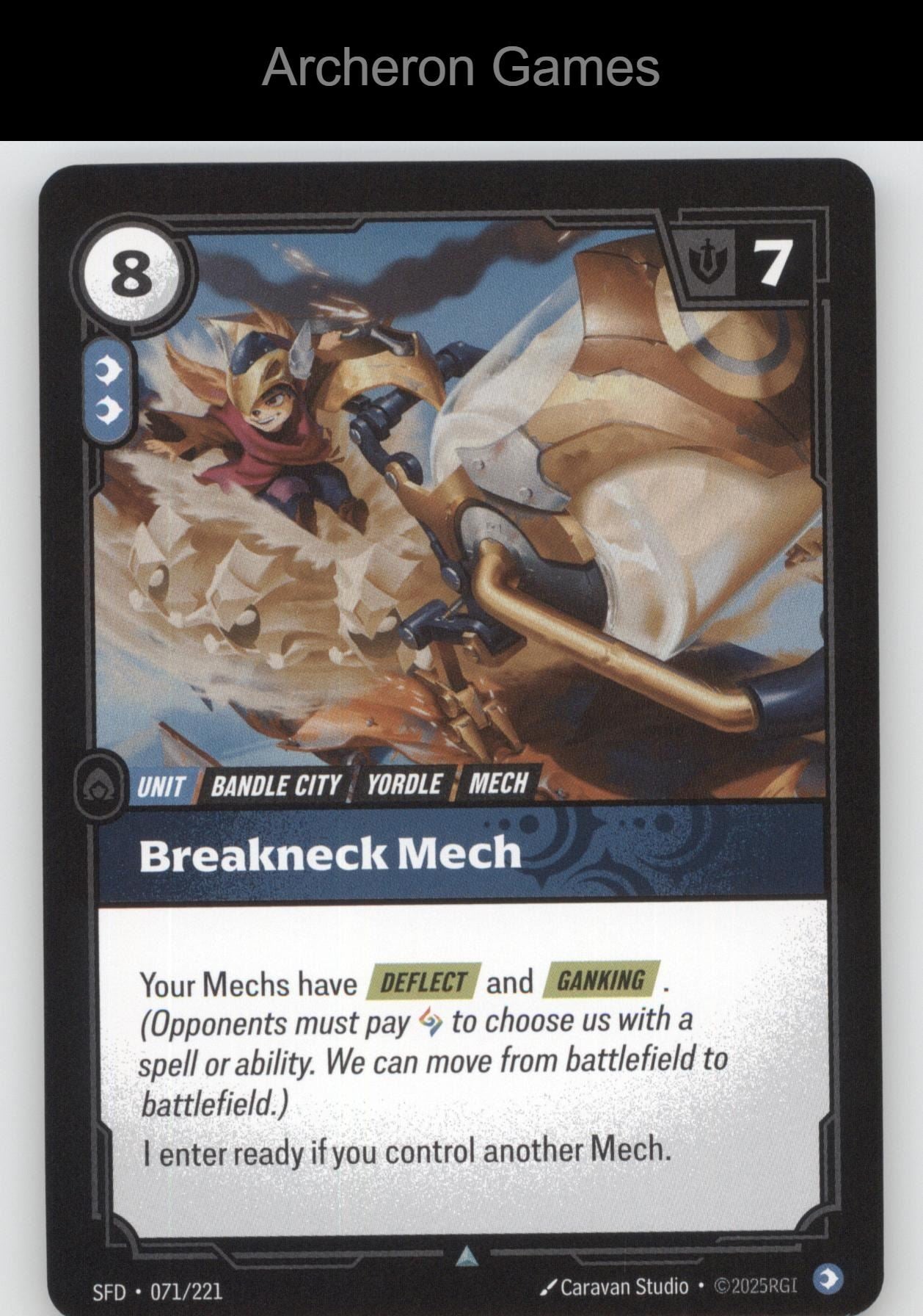 Breakneck Mech SFD 071/221 UC  Card Spiritforged
