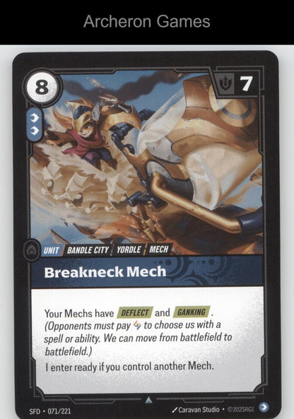 Breakneck Mech SFD 071/221 UC  Card Spiritforged