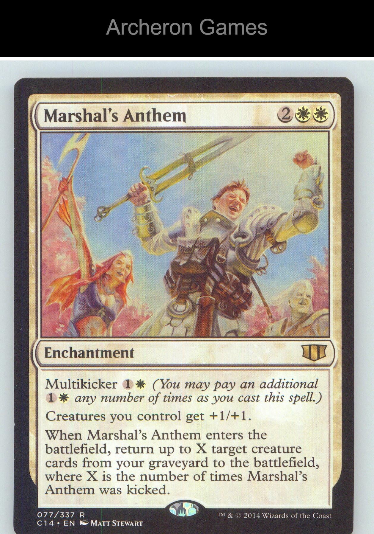 Marshal's Anthem C14 77 R MTG Card NM/EX+