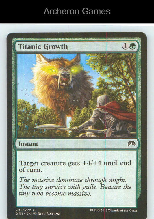 Titanic Growth ORI 201 C MTG Card NM/EX+