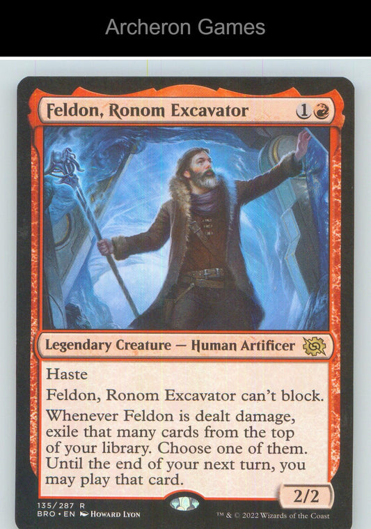 Feldon, Ronom Excavator BRO 135 R MTG Card NM/EX+