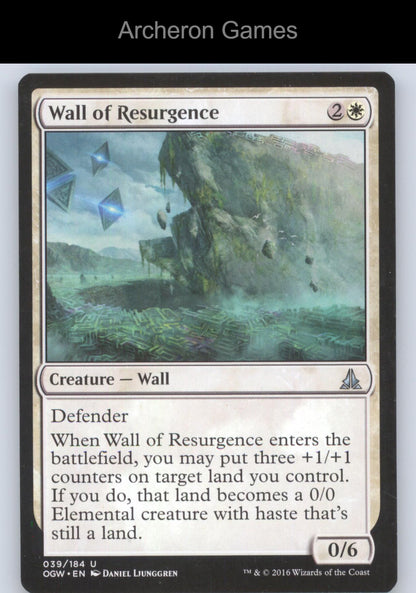 Wall of Resurgence 39 UC MTG Card Oath of the Gatewatch