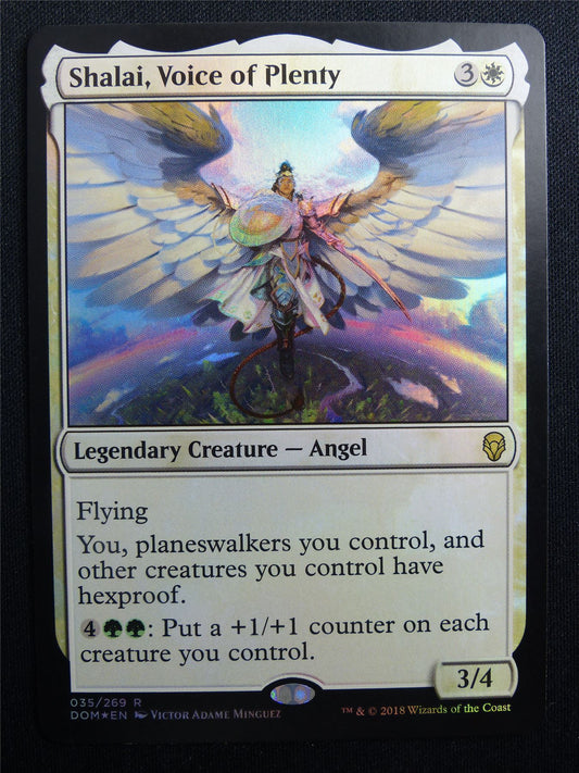 Shalai Voice of Plenty Foil - DOM - Mtg Card #3G8