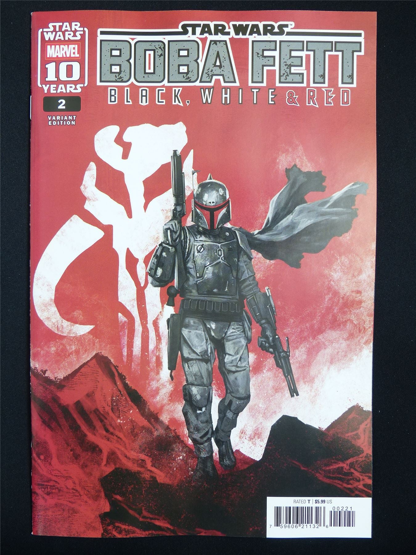 STAR Wars: Boba Fett Black White & Red #2 Variant - Dec 2025 Marvel Comic #5QT