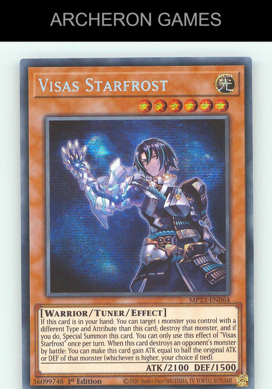Visas Starfrost SEC YUGIOH Card