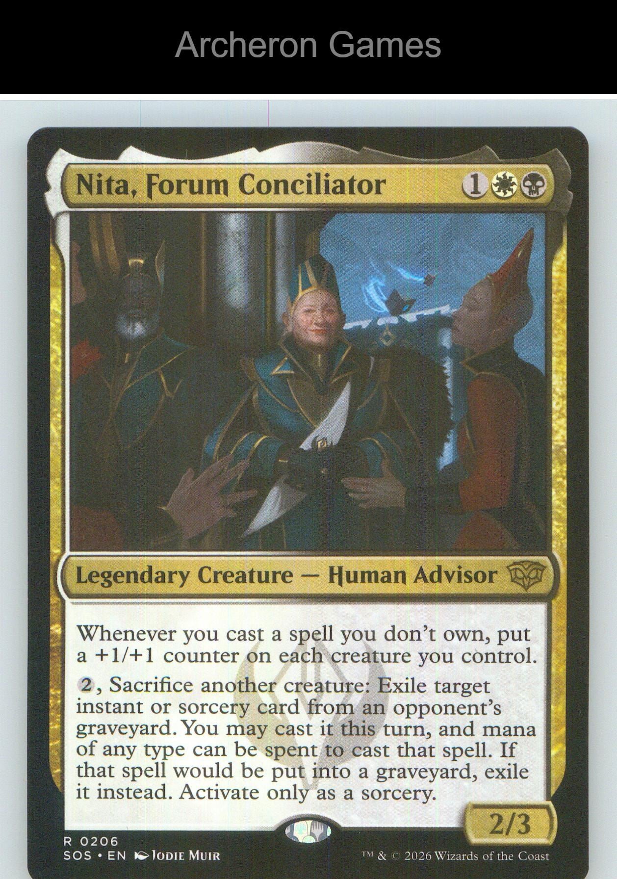 Nita, Forum Conciliator SOS 206 R MTG Card NM/EX+