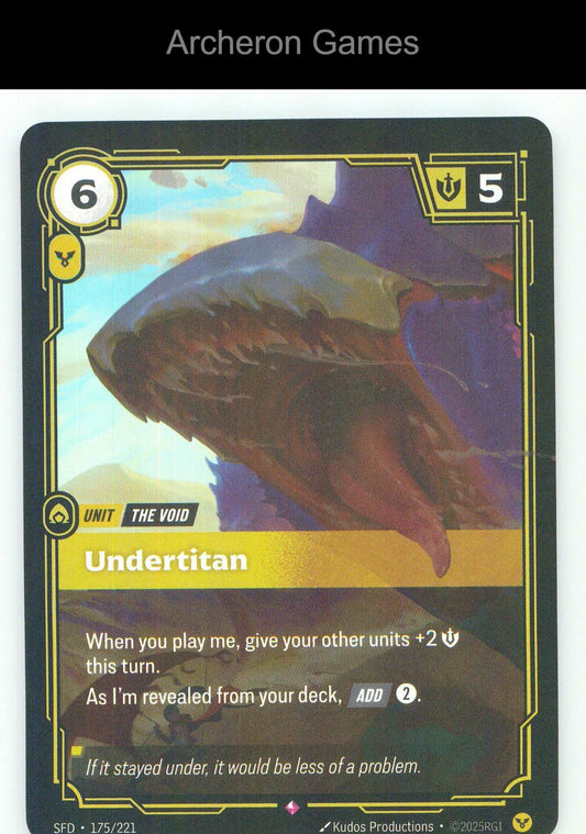 Undertitan SFD 175/221 R Spiritforged Riftbound Card Foil