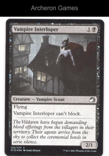 Vampire Interloper 125 C MTG Card Innistrad: Midnight Hunt