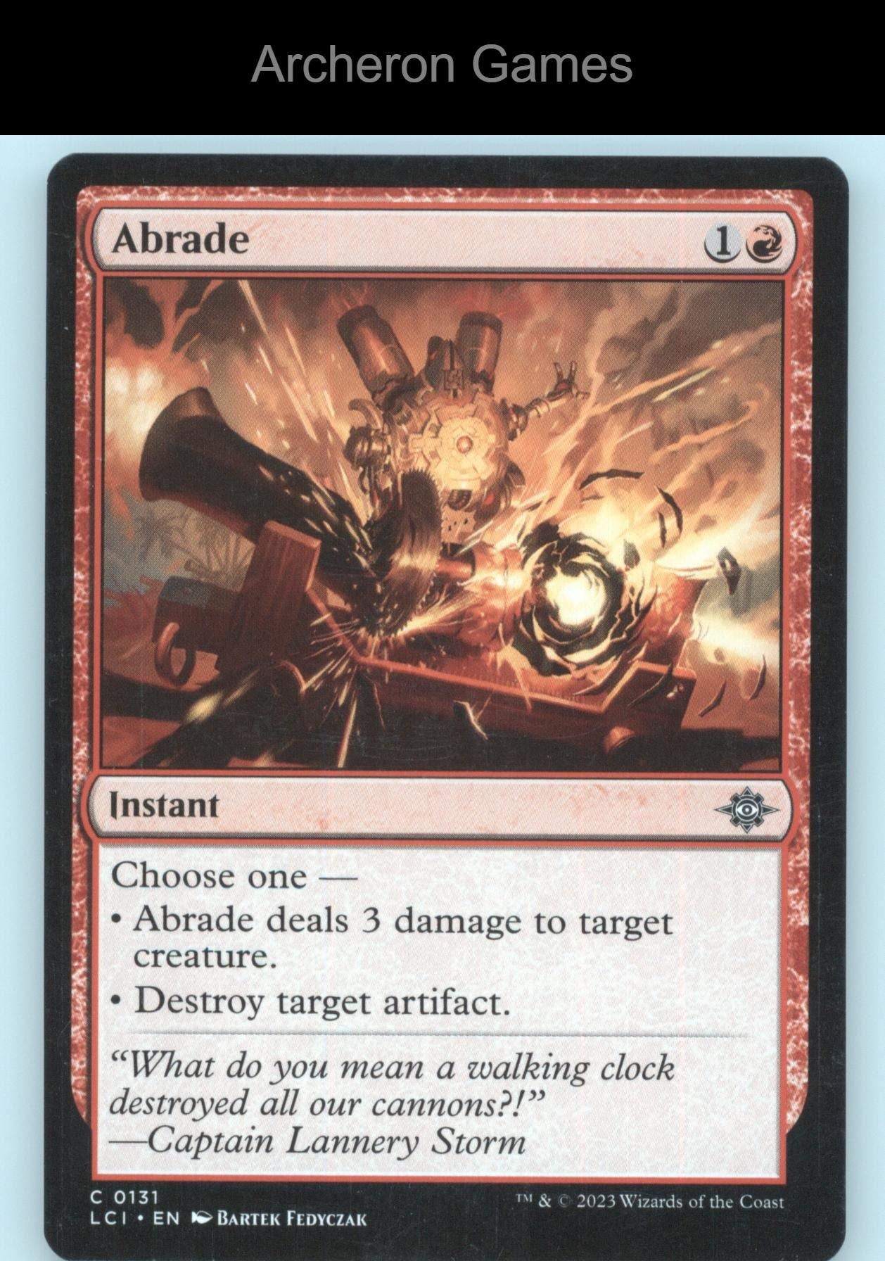 Abrade 131 C MTG Card The Lost Caverns of Ixalan