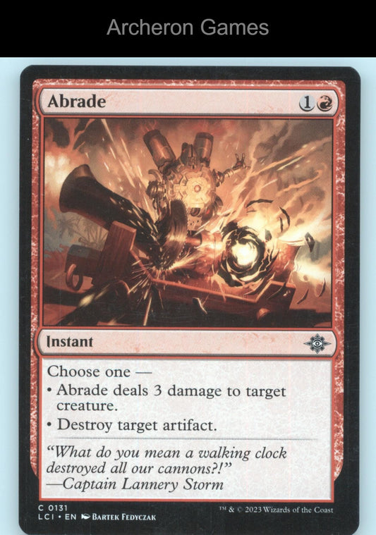 Abrade 131 C MTG Card The Lost Caverns of Ixalan