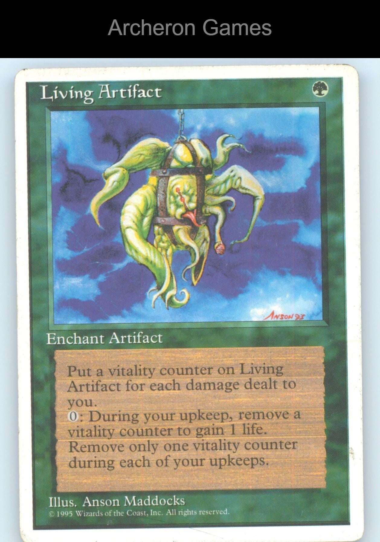 Living Artifact R MTG Card Fourth Edition