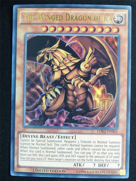 The Winged Dragon of Ra LDK2 Ultra Rare - lim ed Yugioh Card #4R7
