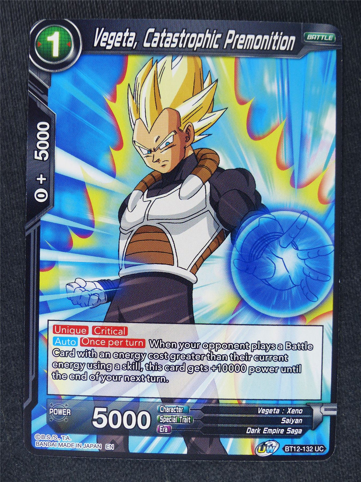 Vegeta Catastrophic Premonition #OL