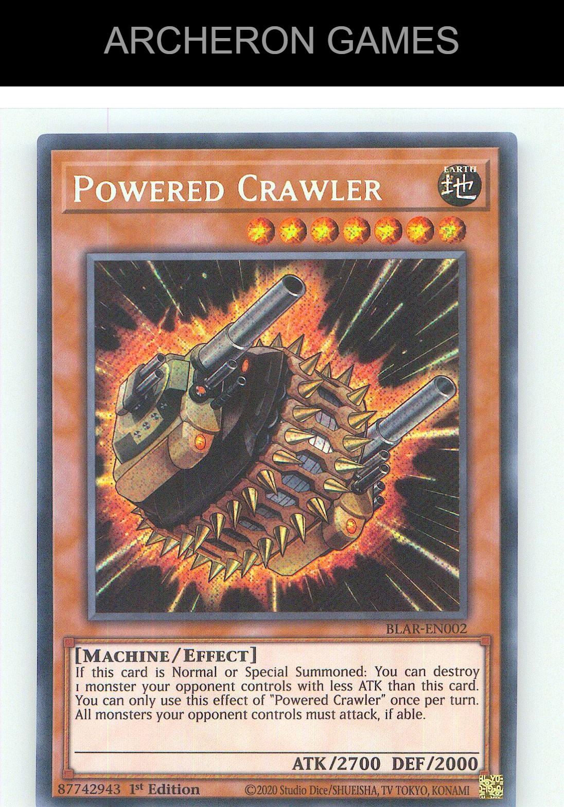 Powered Crawler SEC YUGIOH Card 1st Edition