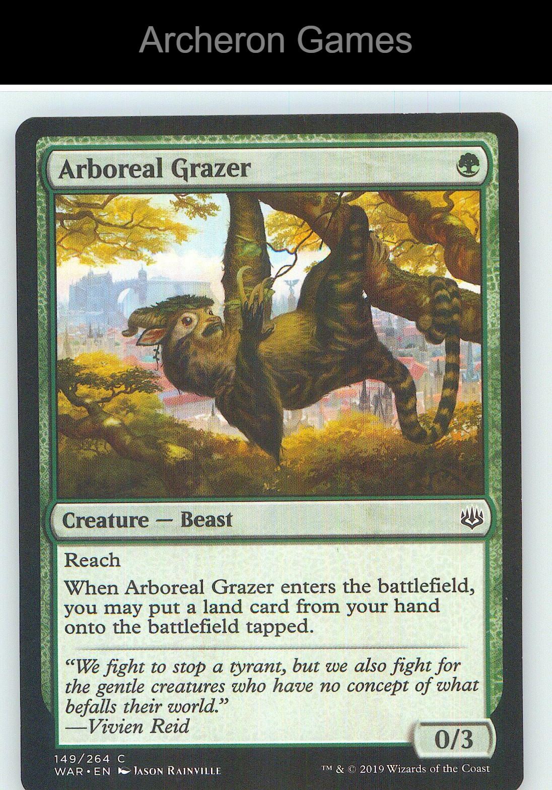 Arboreal Grazer WAR 149 C MTG Card NM/EX+