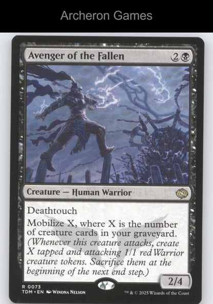 Avenger of the Fallen 73 R MTG Card Promo Pack: Tarkir: Dragonstorm