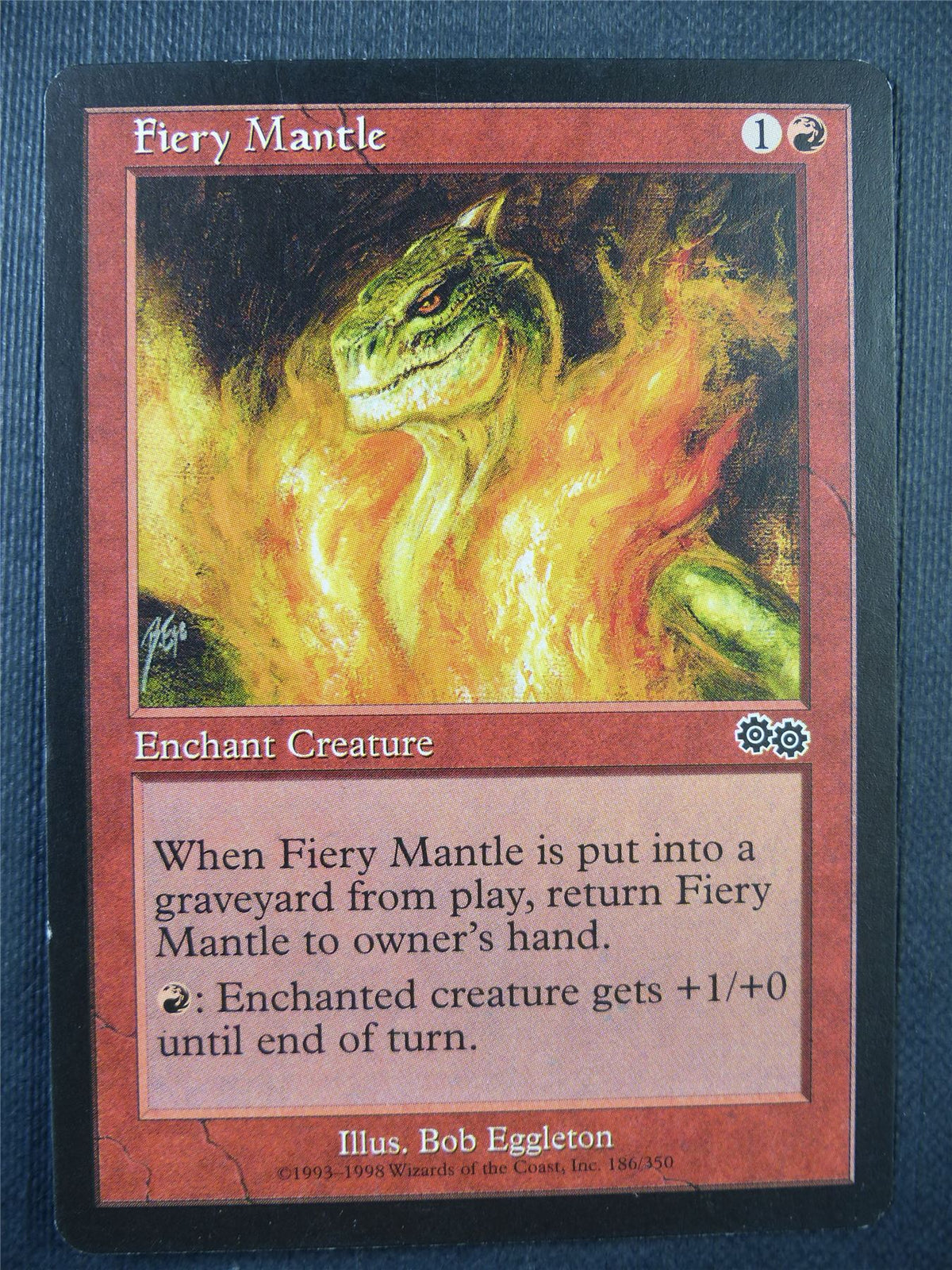 Fiery Mantle - Urza's Saga - Mtg Card #73R