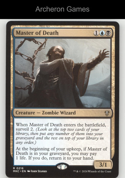 Master of Death 216 R MTG Card Commander: Murders at Karlov Manor