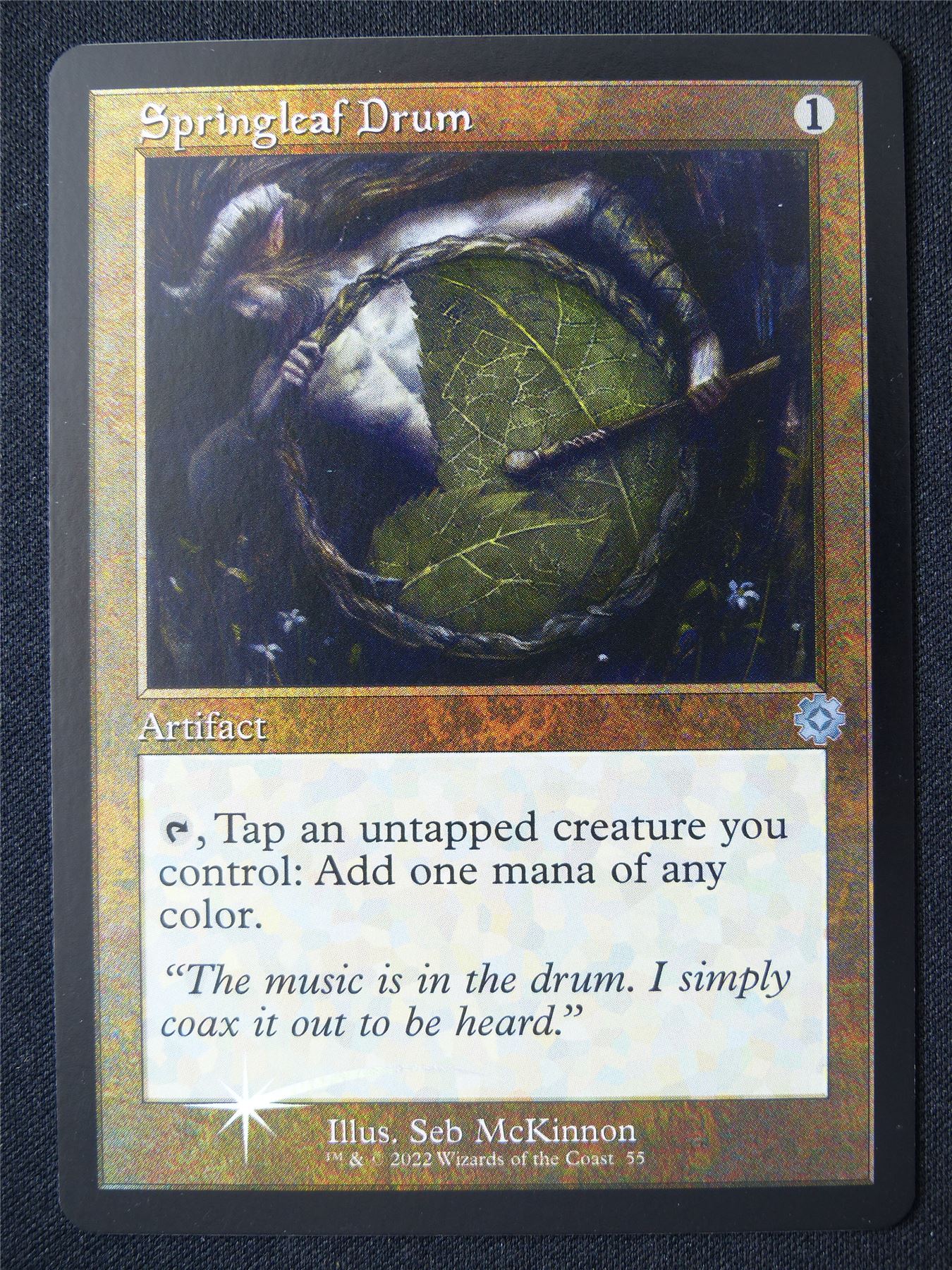 Springleaf Drum Retro Foil - DMR - Mtg Card #GT