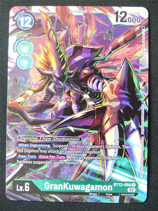 GranKuwagamon BT12-056 R Foil - Digimon Card #18Z