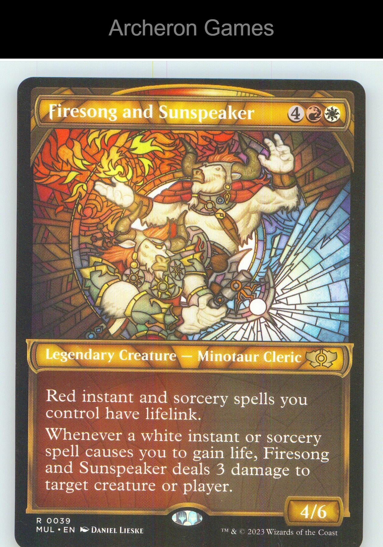 Firesong and Sunspeaker MUL 39 R MTG Card NM/EX+