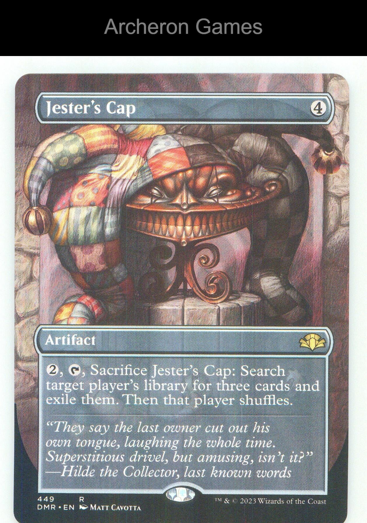 Jester's Cap (Borderless) DMR 449 R MTG Card NM/EX+