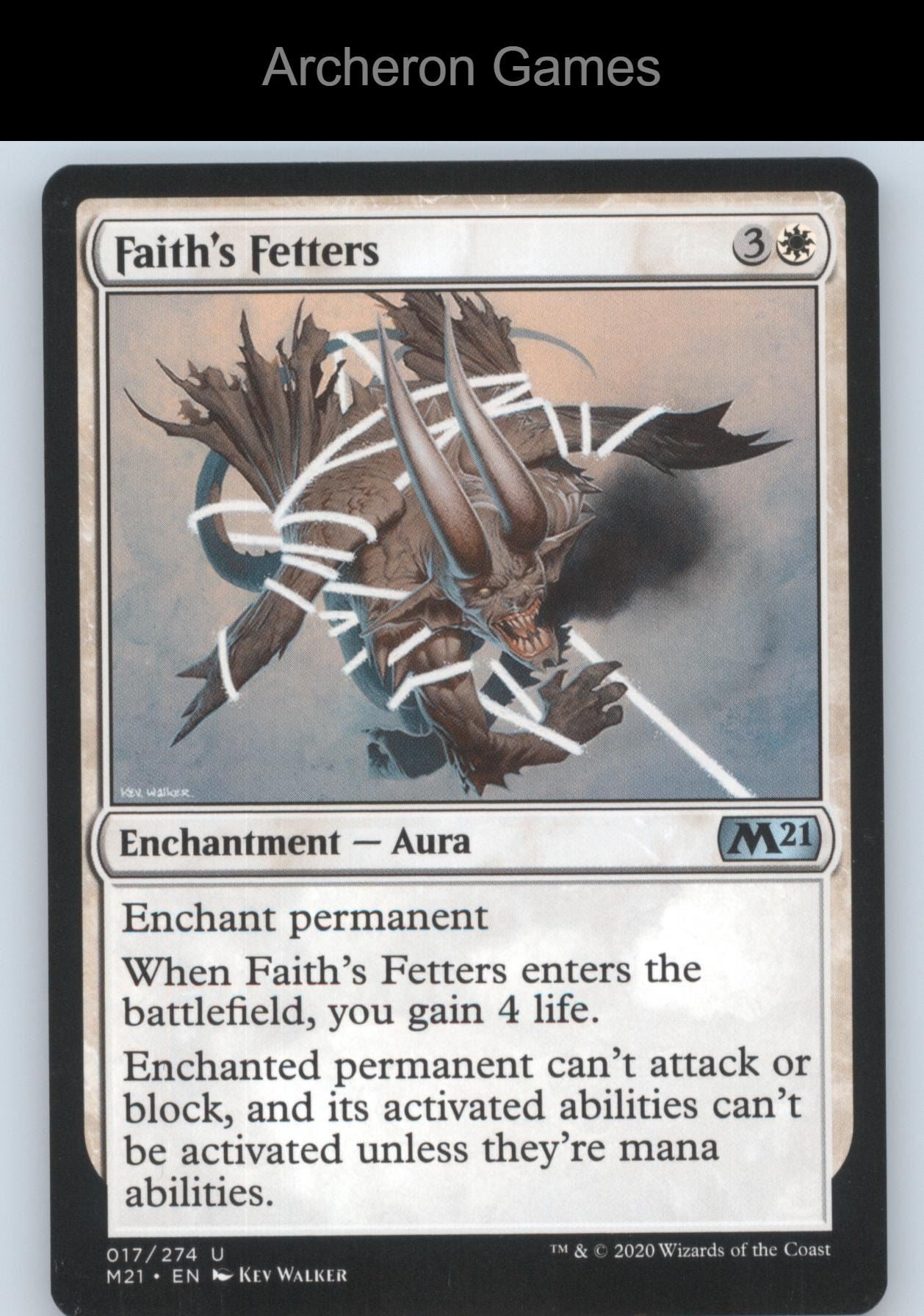 Faith's Fetters 17 UC MTG Card Core Set 2021