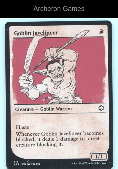 Goblin Javelineer (Showcase) 318 C MTG Card Adventures in the Forgotten Realms