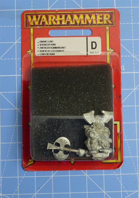 Dwarf Lord Classic Metal Blister - Warhammer Old World #YL