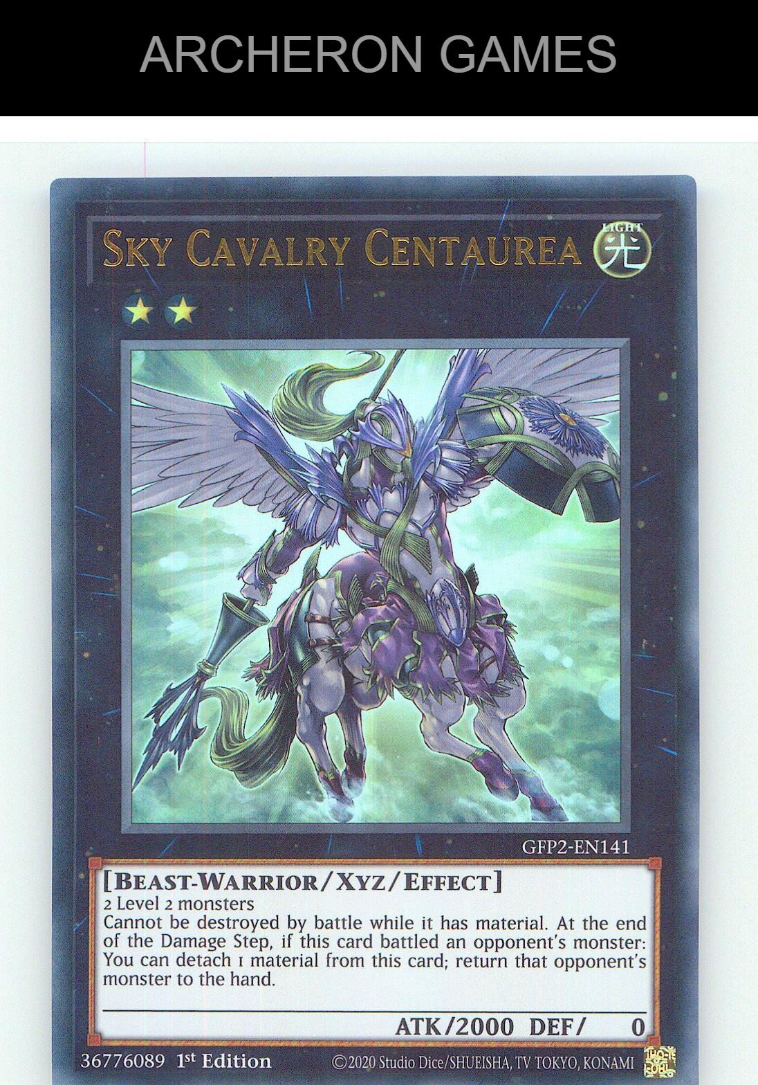 Sky Cavalry Centaurea Ultra Rare YUGIOH Card 1st Edition