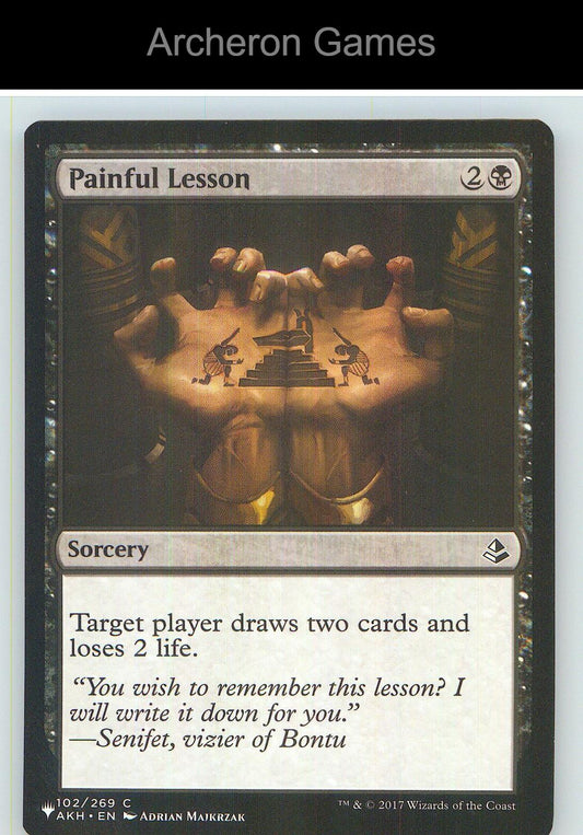 Painful Lesson AKH 102 C MTG Card NM/EX+