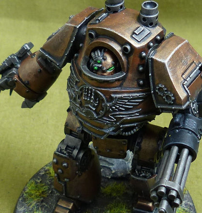 Contemptor Dreadnought painted - Iron Hands - Warhammer Horus Heresy #2M4