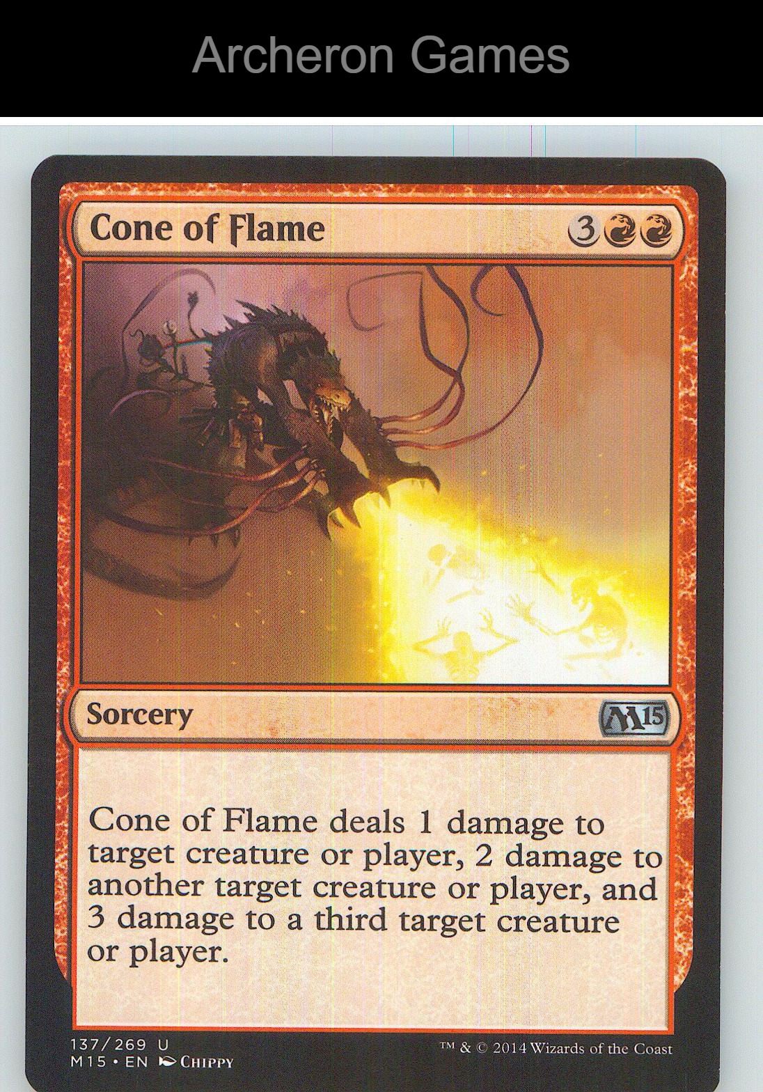 Cone of Flame M15 137 UC MTG Card NM/EX+