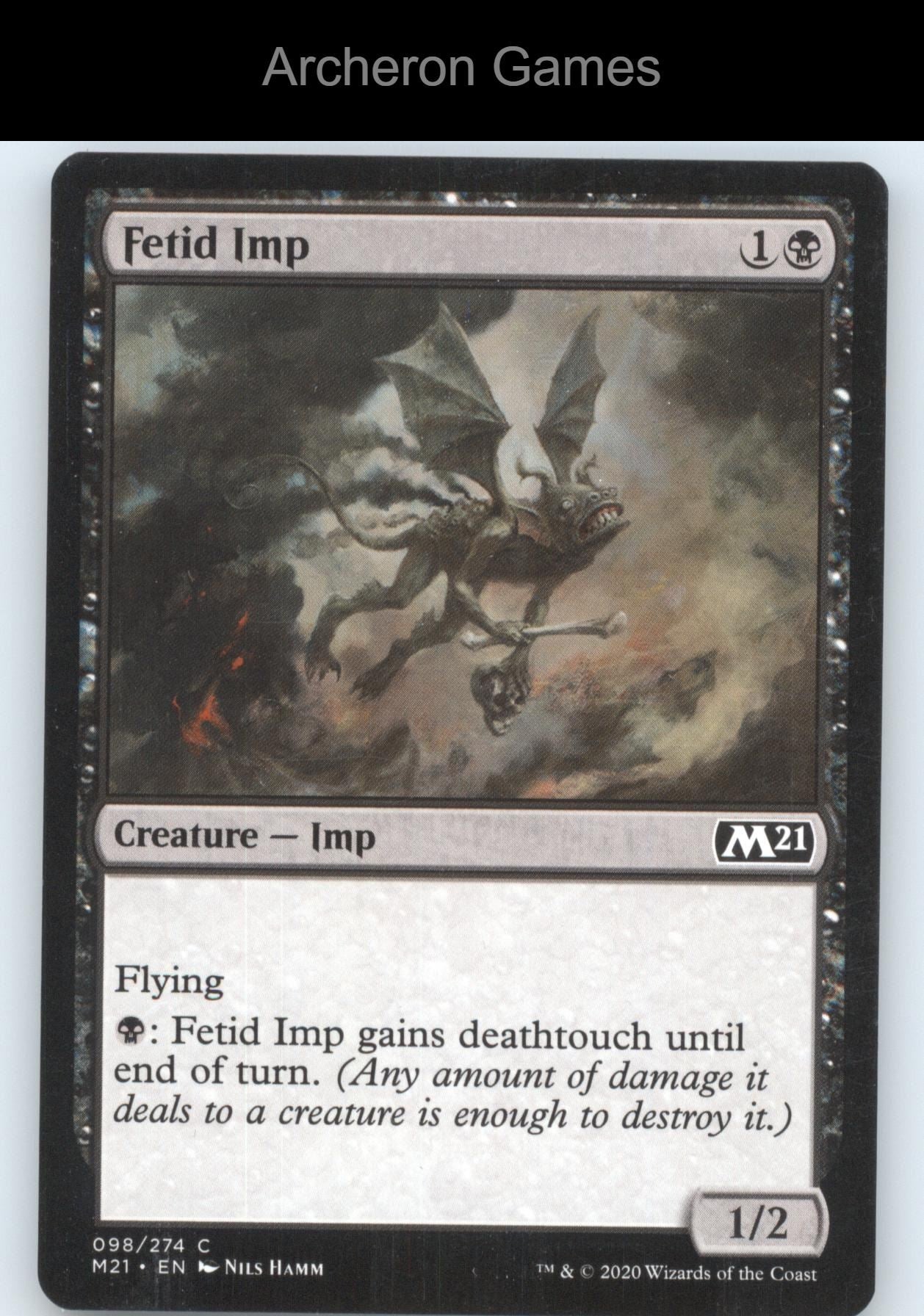 Fetid Imp 98 C MTG Card Core Set 2021