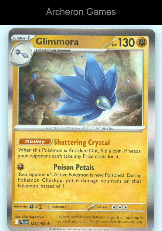 Pokemon Card Glimmora PAL 126/193 R Paldea Evolved Holo