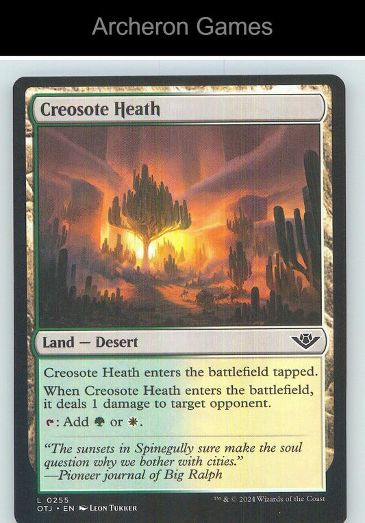 Creosote Heath OTJ 255 Land MTG Card NM/EX+